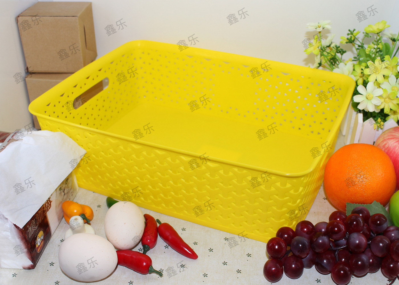 浙江台州塑料收纳好物 长方形收纳筐的实用妙招